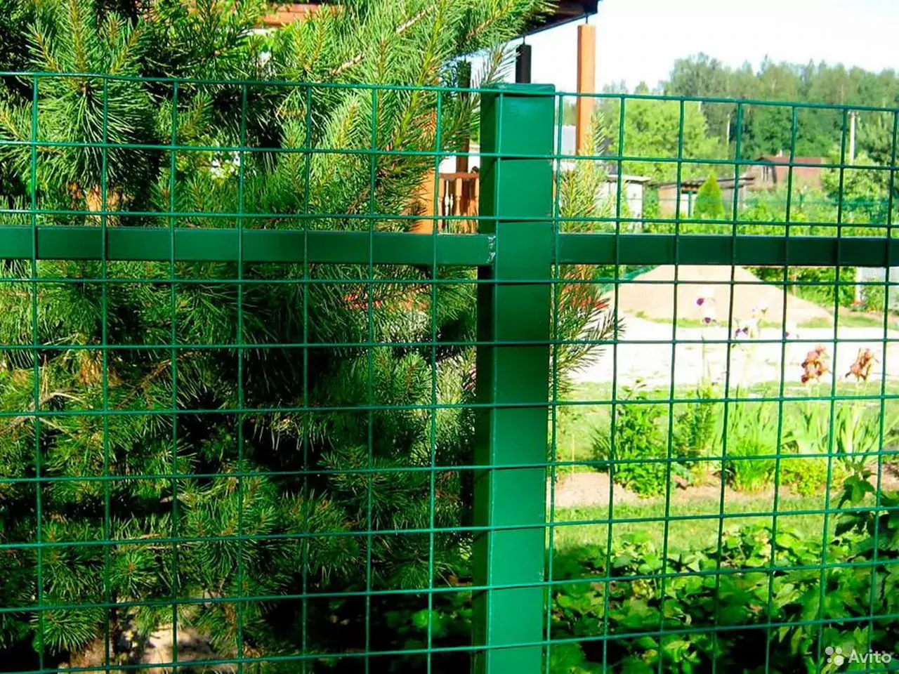 Забор из сетки сварной с полимерным покрытием