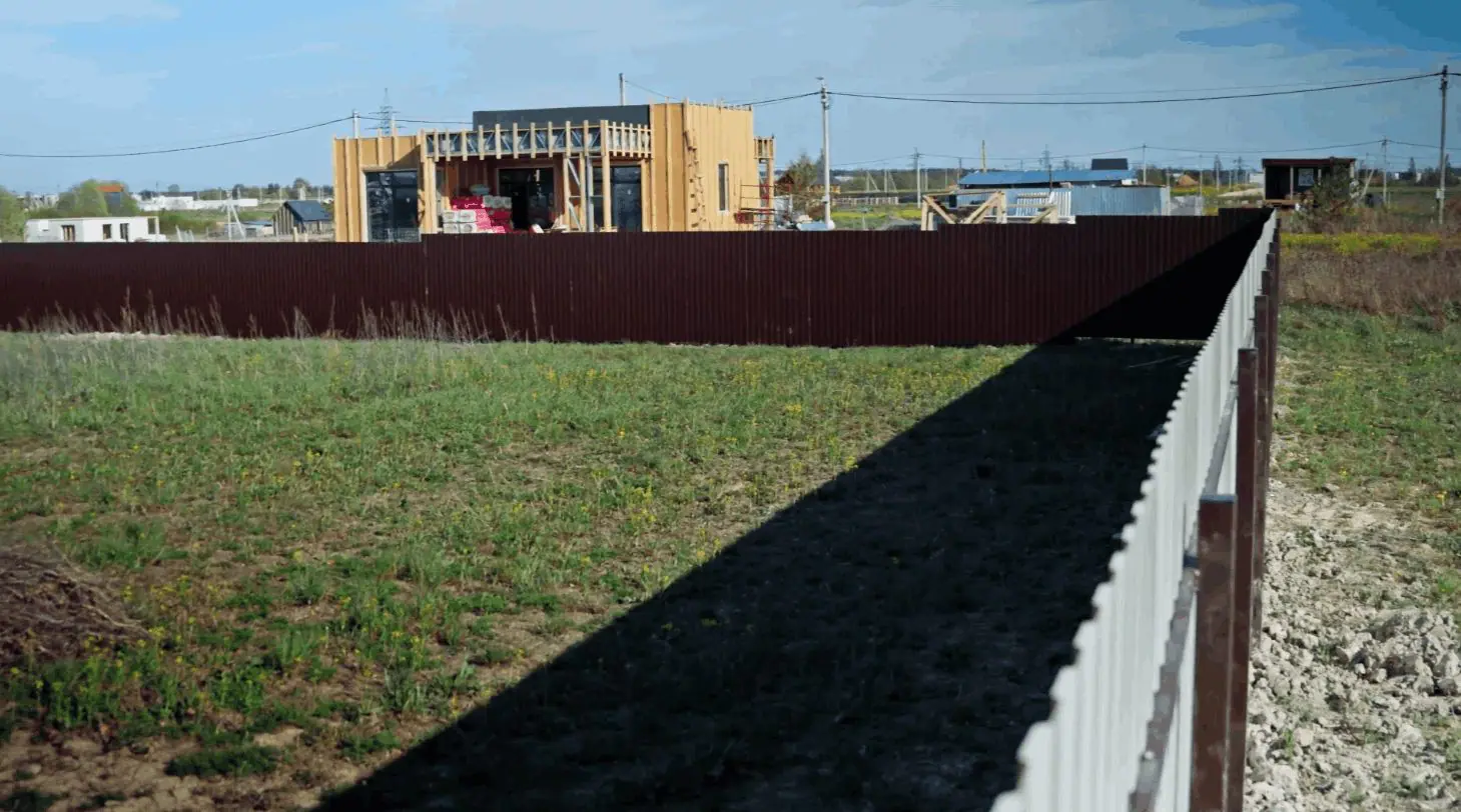 Забор из профнастила 2